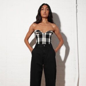 Mara Hoffman plaid Layne top